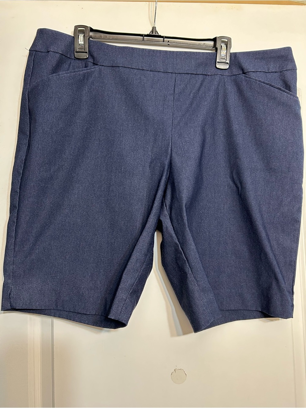 Time and Tru Men's Navy Flat Front Shorts